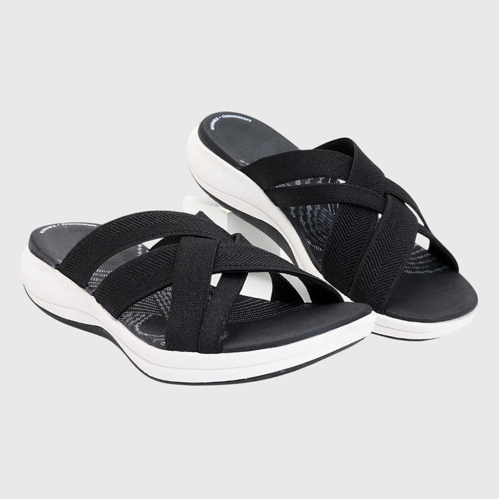 Women's Jade Orthopedic Sandals – Comfortable Low Wedge Walking Shoes