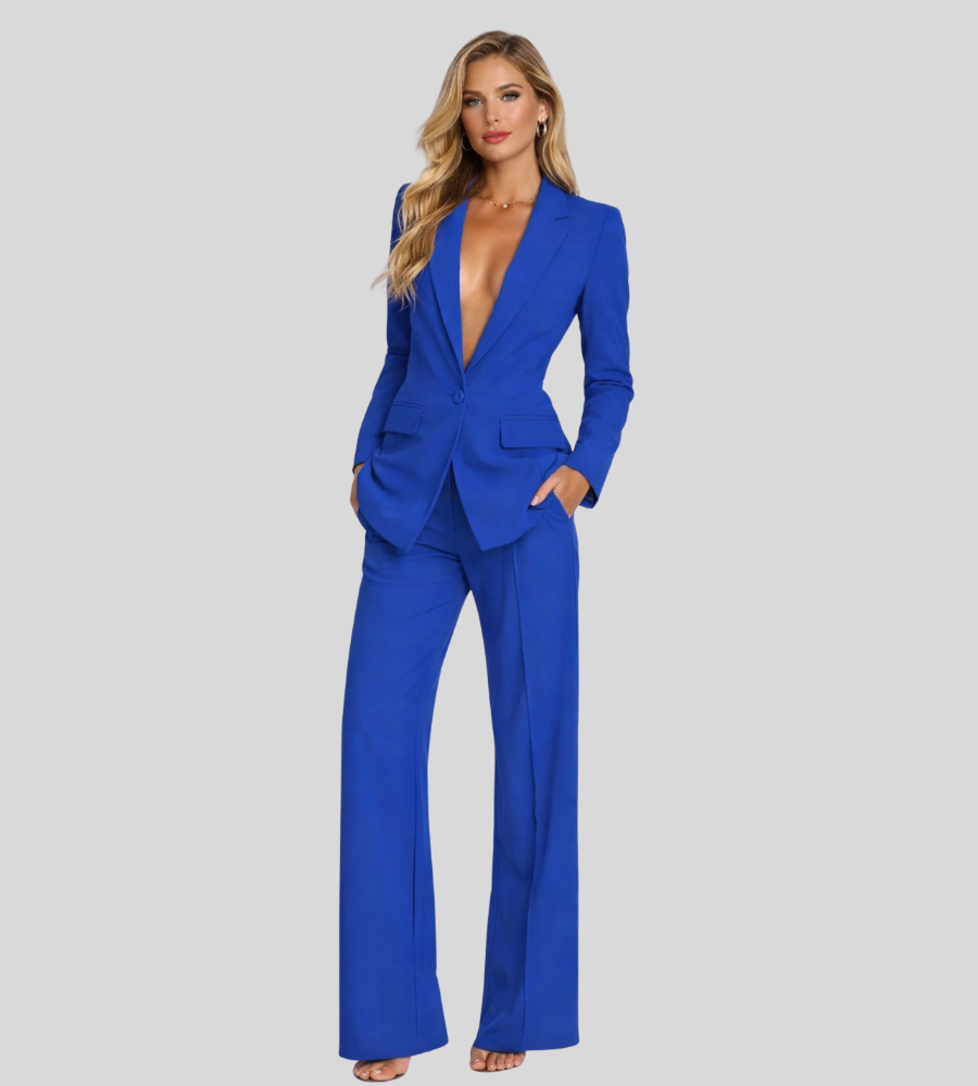 Matilda | Women's Linen Blazer Two-Piece Set
