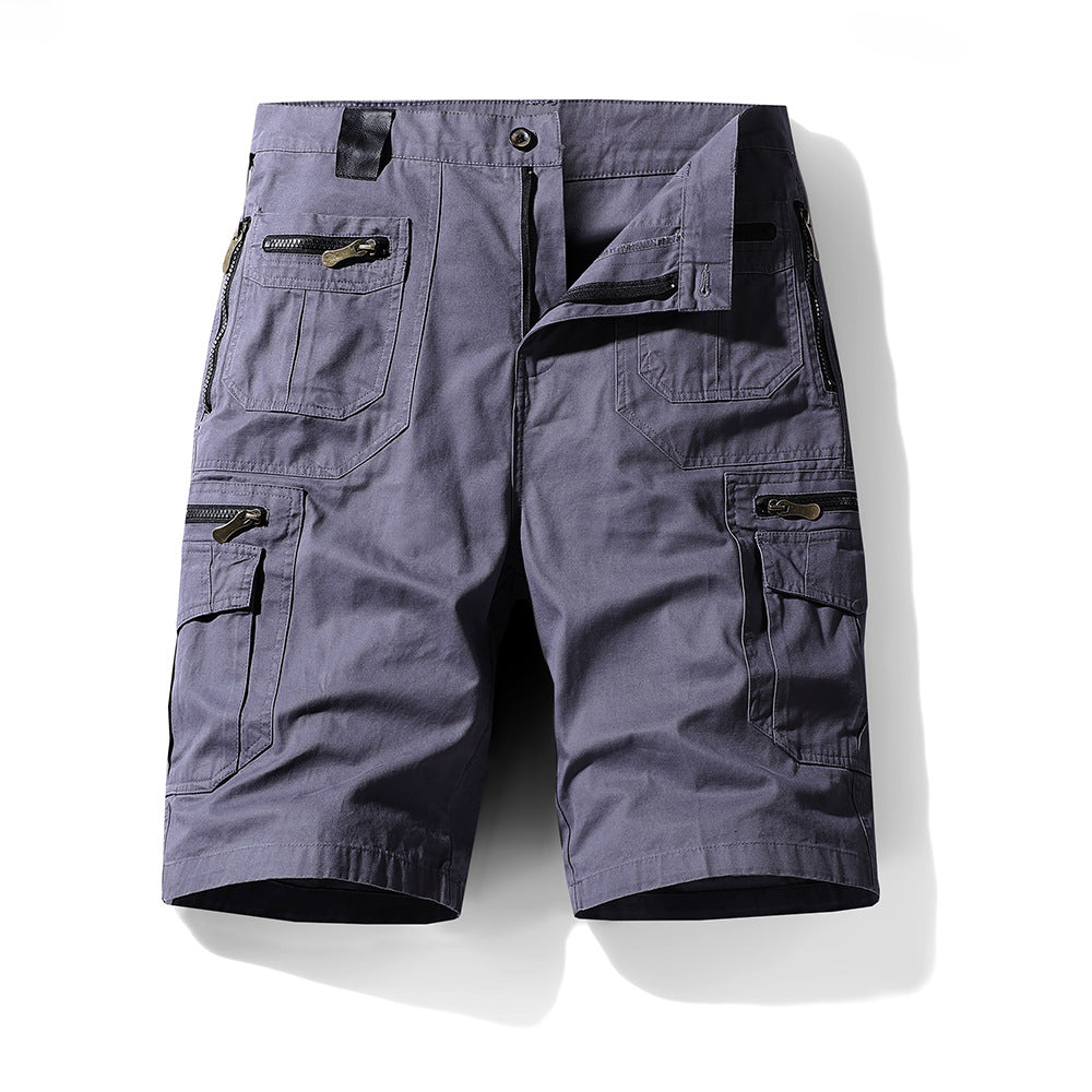 Men's Fashion Simple Multi-pocket Cotton Pants-HighTouch