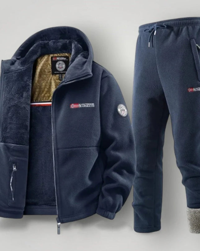 Men’s Casual Loose Velvet Hoodie Jacket