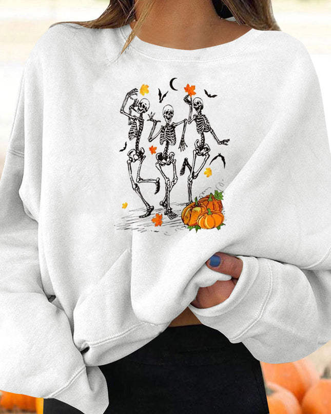 Women’s Halloween Graphic Crew Neck Sweatshirt