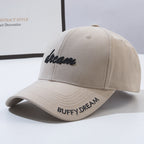 Korean Version Fashion Letter Embroidery Sun-Proof Peaked Cap-HighTouch