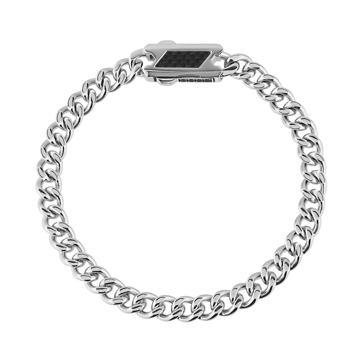 7mm Cuban Link Carbon Fiber Bracelet