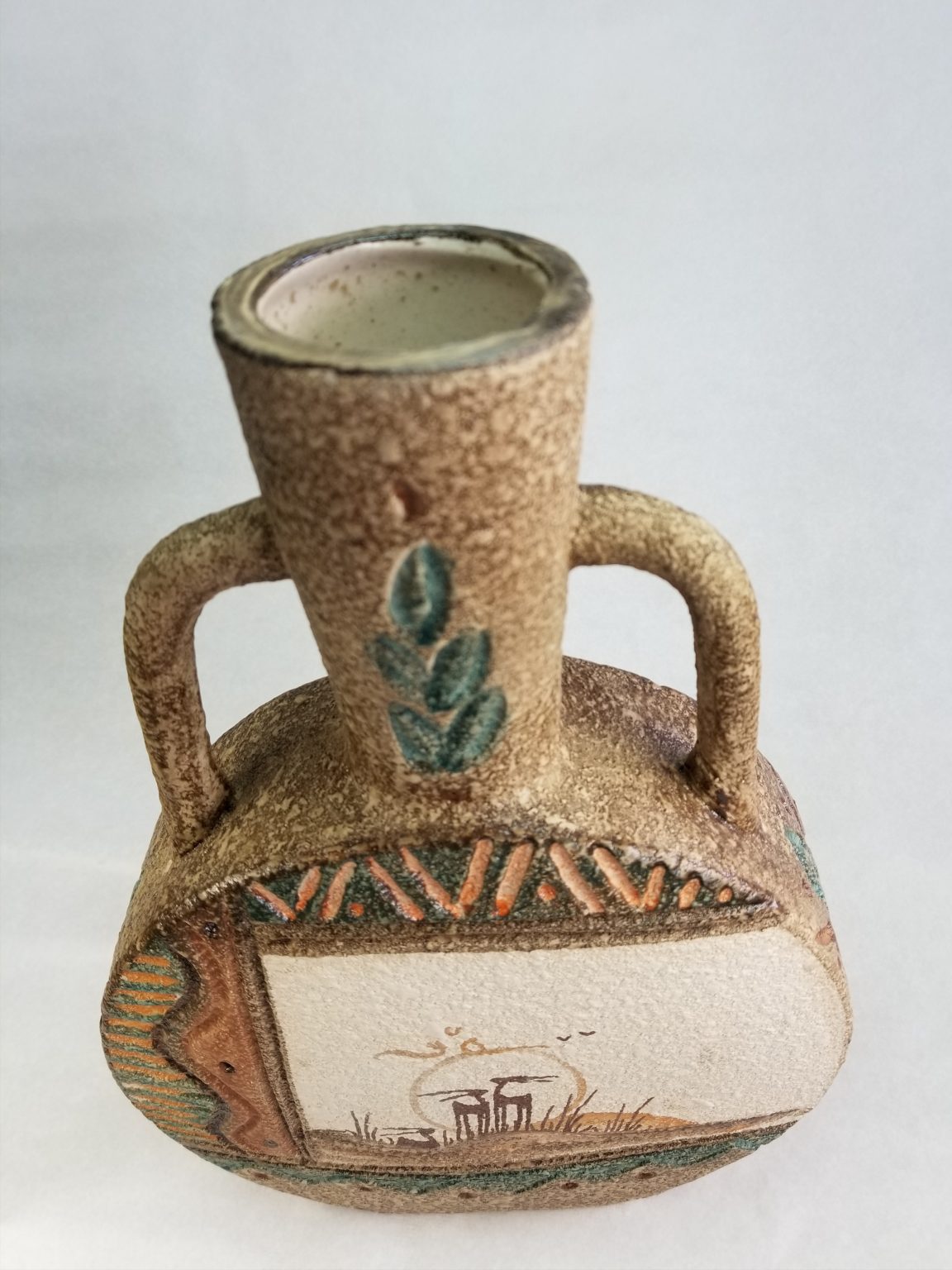 Ancient sialk ceramic wine/water decanter - HighTouch 