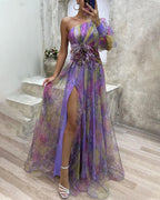 Women’s Asymmetrical Layered Dress-HighTouch