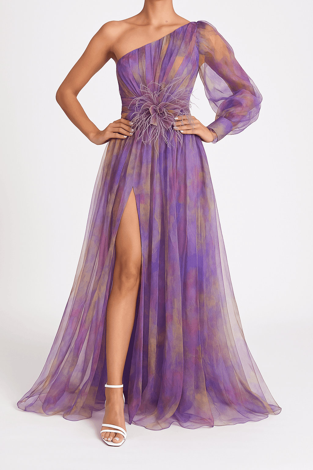 Women’s Asymmetrical Layered Dress-HighTouch