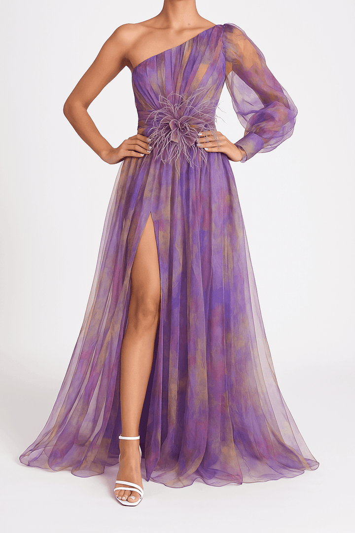 Women’s Asymmetrical Layered Dress-HighTouch