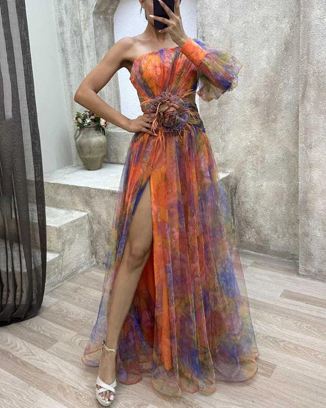 Women’s Asymmetrical Layered Dress