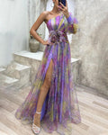Women’s Asymmetrical Layered Dress-HighTouch