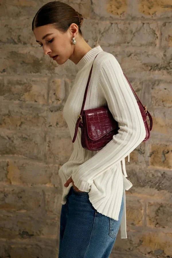 Aurora Shoulder Bag - PU Leather Sleek Buckle Design