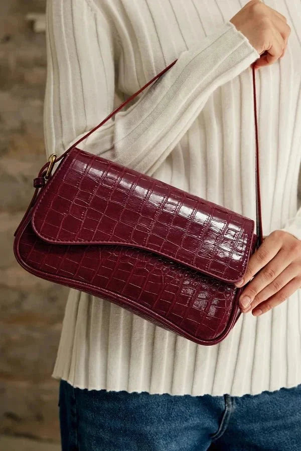Aurora Shoulder Bag - PU Leather Sleek Buckle Design