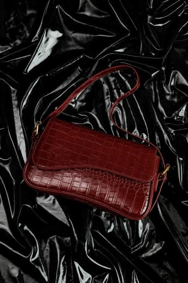 Aurora Shoulder Bag - PU Leather Sleek Buckle Design