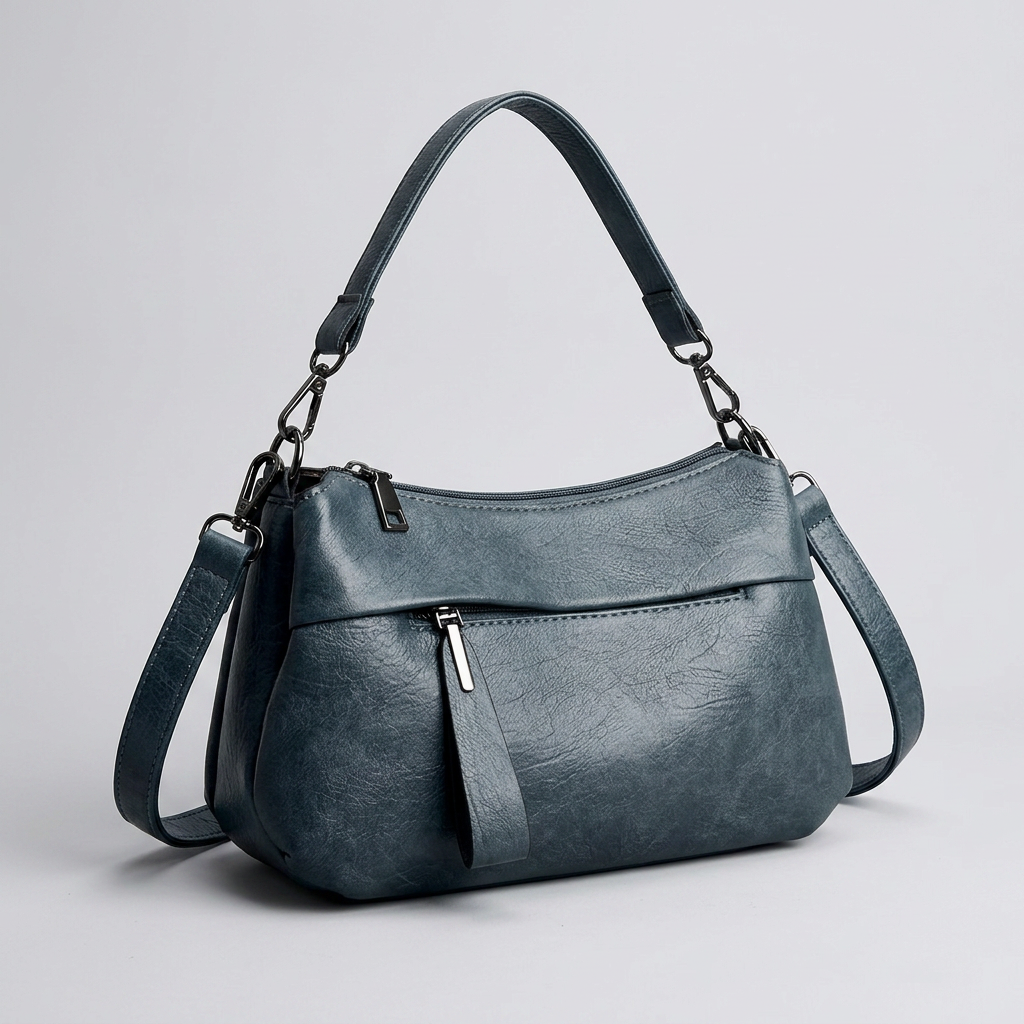 Mona Crossbody Bag - PU Leather Multi-Pocket Everyday Carry