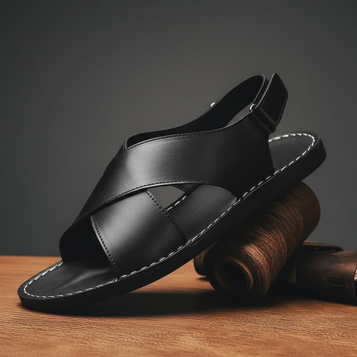 Clark Leather Slip On Sandal | Men's Casual Open Toe Comfort Slides