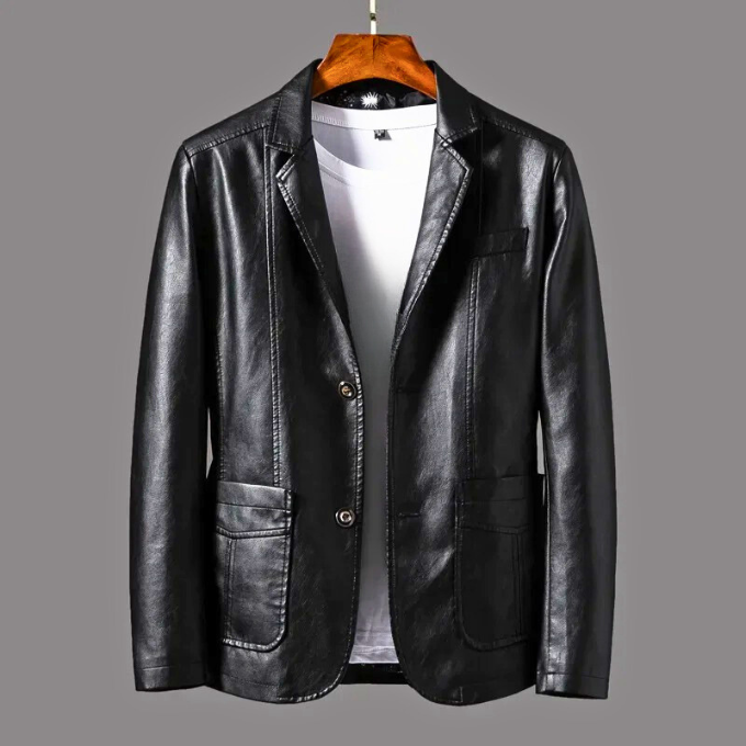 Men's Leather Jacket – Vintage Tailored Fit
