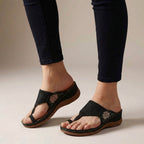 Michelle | Women's Orthopedic Floral Embroidered Wedge Sandals