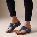 Michelle | Women's Orthopedic Floral Embroidered Wedge Sandals