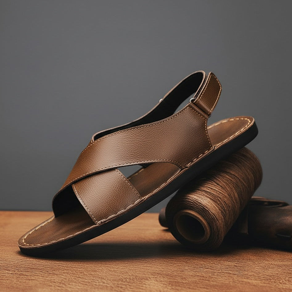 Clark Leather Slip On Sandal | Men's Casual Open Toe Comfort Slides