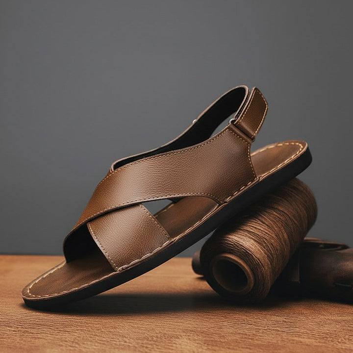 Clark Leather Slip On Sandal | Men's Casual Open Toe Comfort Slides