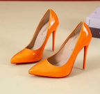Women's 12 cm Patent Stiletto High Heels-HighTouch
