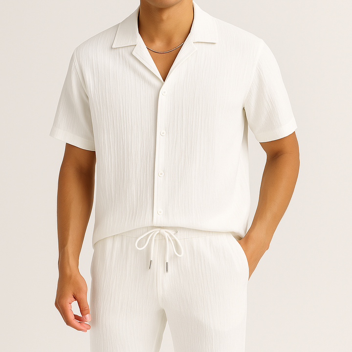 Men's Casual Cotton T-Shirt - Short Sleeve, Lightweight, Summer Style