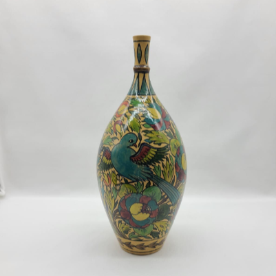 Ceramic Bird Bottle Neck Vase - HighTouch 