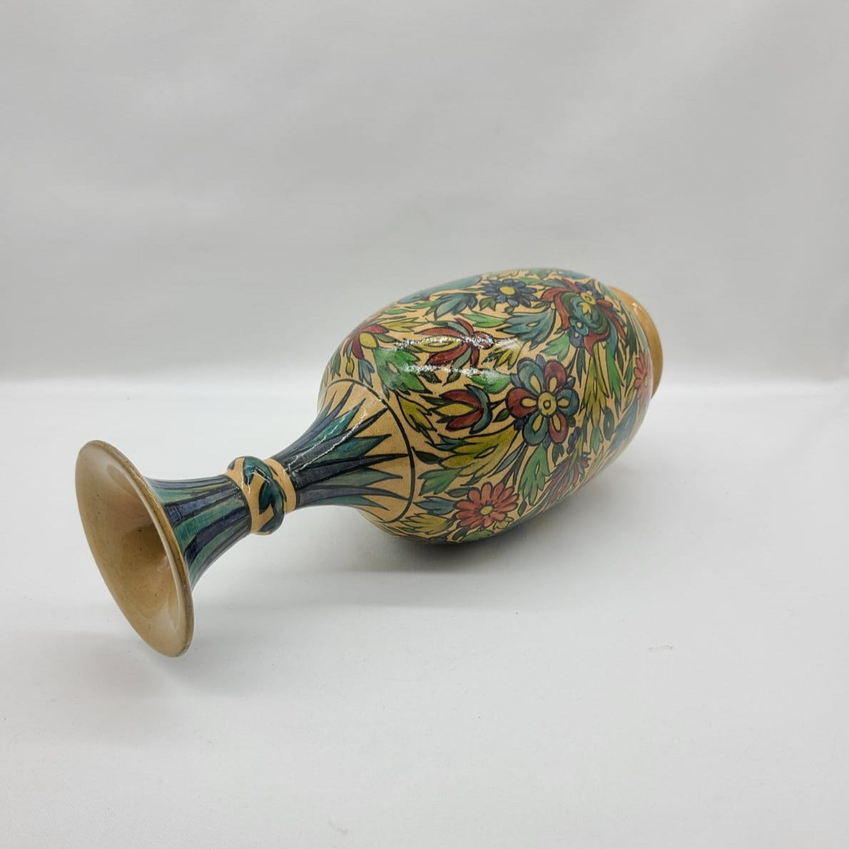 Ceramic Flower Gourd Vase - HighTouch 