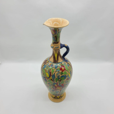 Ceramic Flower Handle Vase - HighTouch 