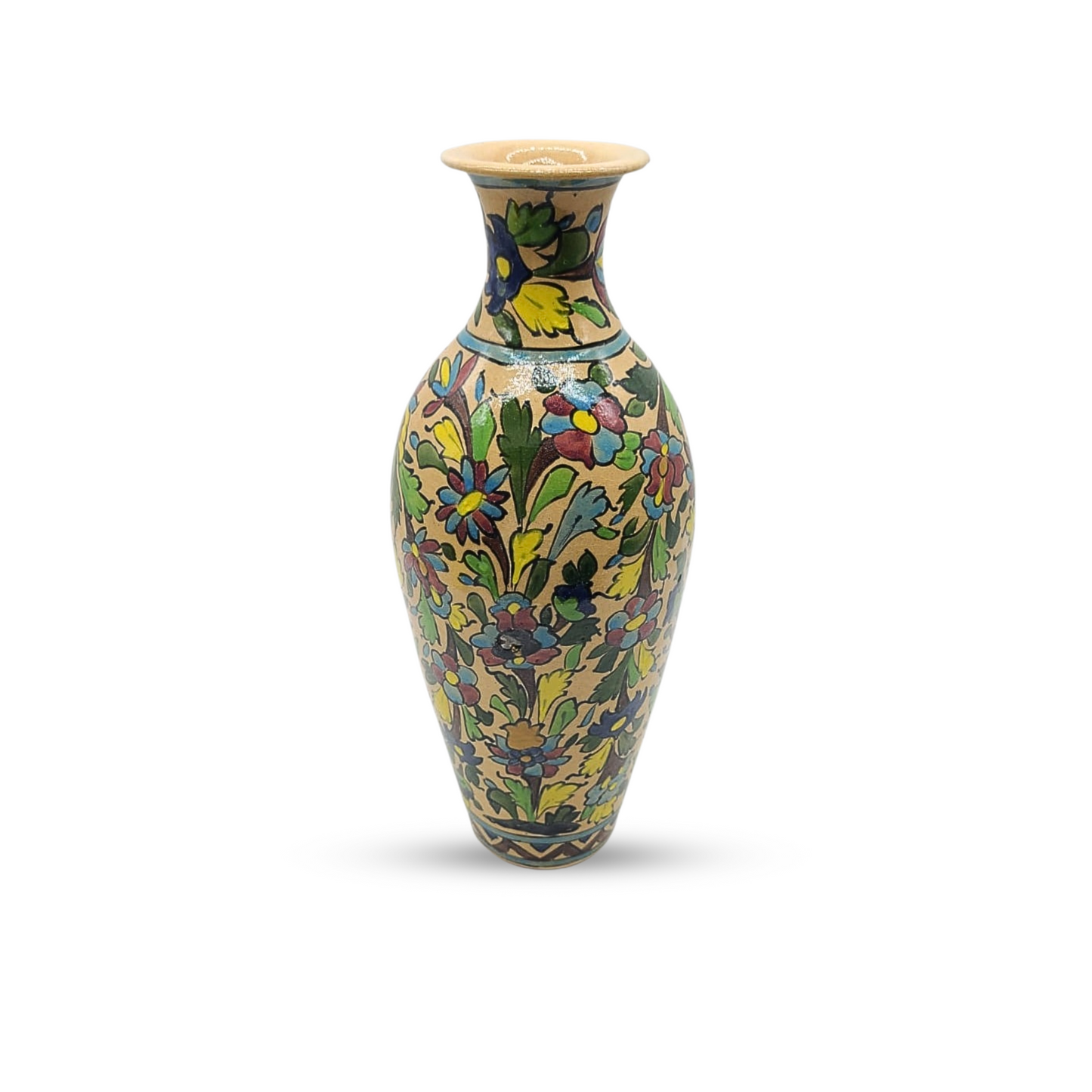 Ceramic Flower Bottle Neck Vase