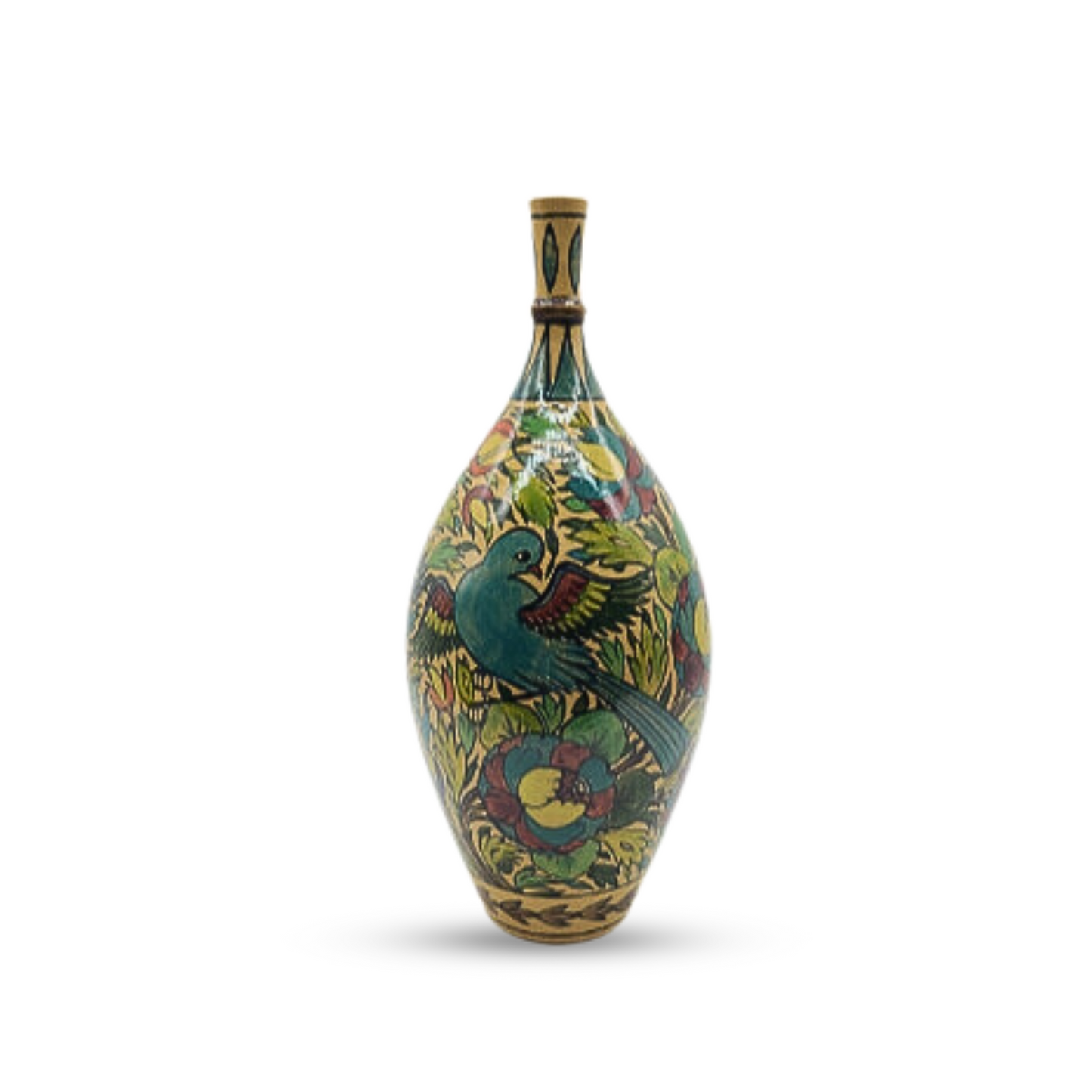 Ceramic Bird Bottle Neck Vase