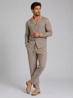Malcolm | Men's Linen Style Shirt and Trouser Set
