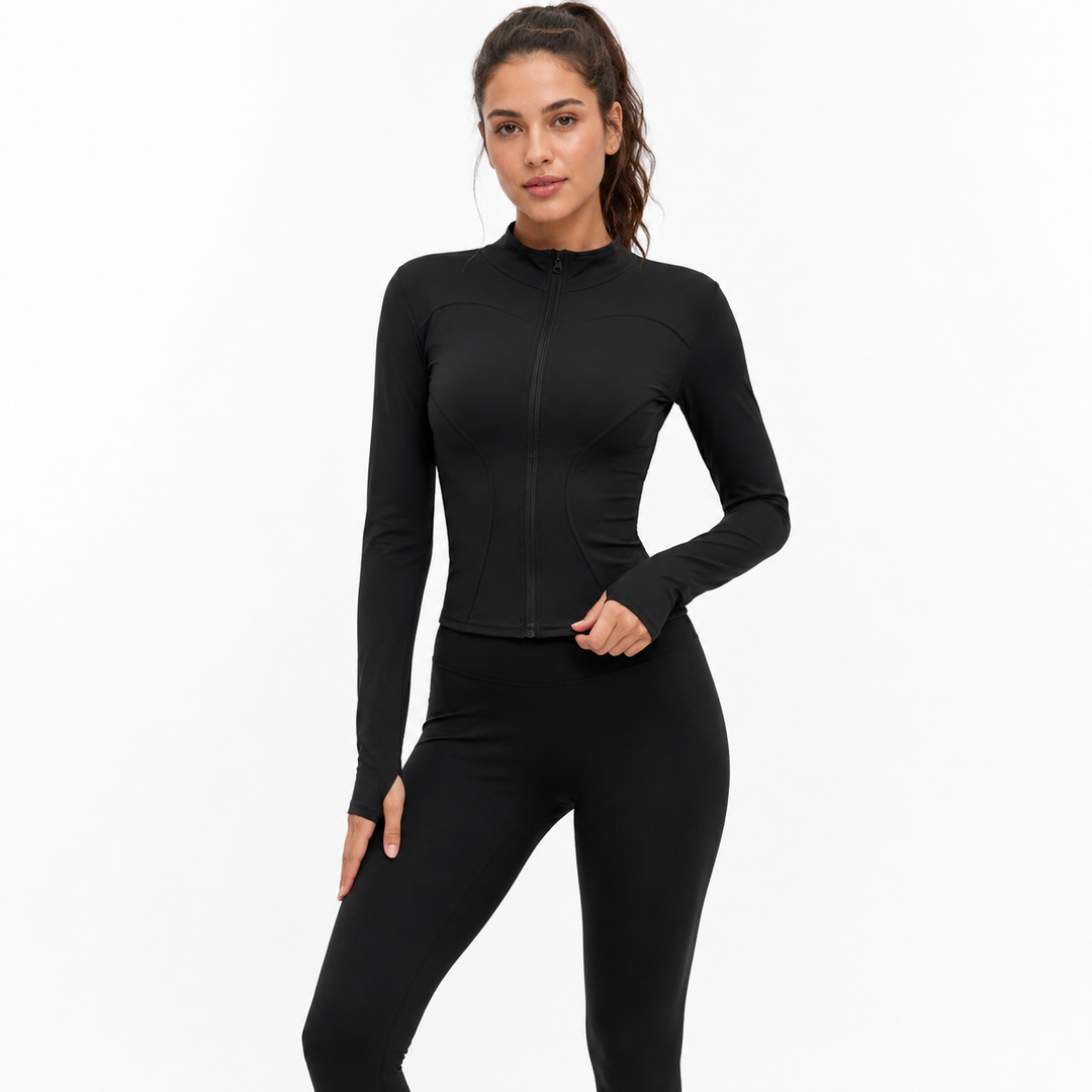 Free | Zip Jacket & High-Waisted Legging Yoga Set