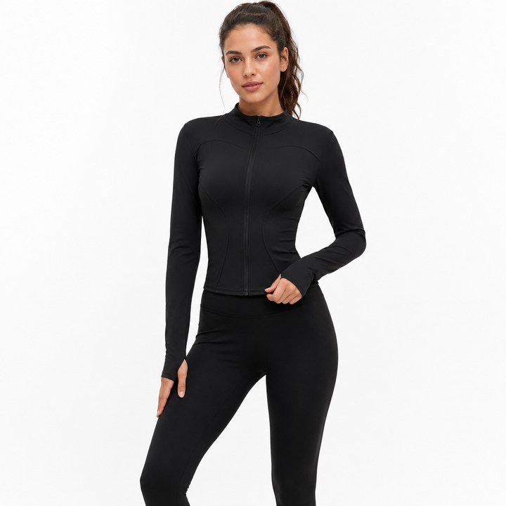 Free | Zip Jacket & High-Waisted Legging Yoga Set