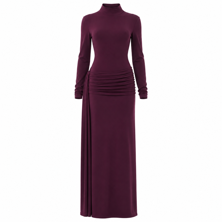 Wisk | Long Sleeve Draped Maxi Dress