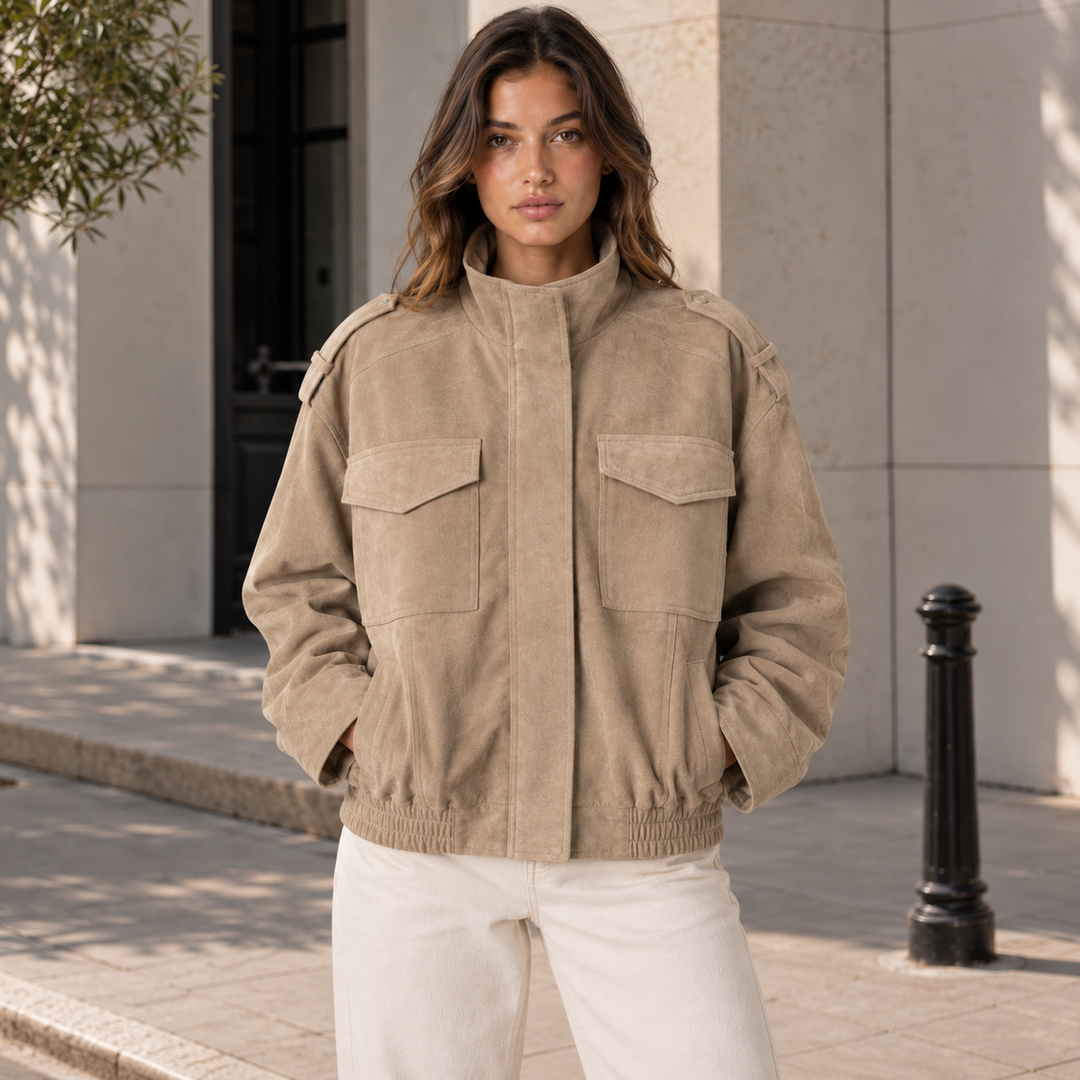 Flight | Suede Oversized Field Jacket