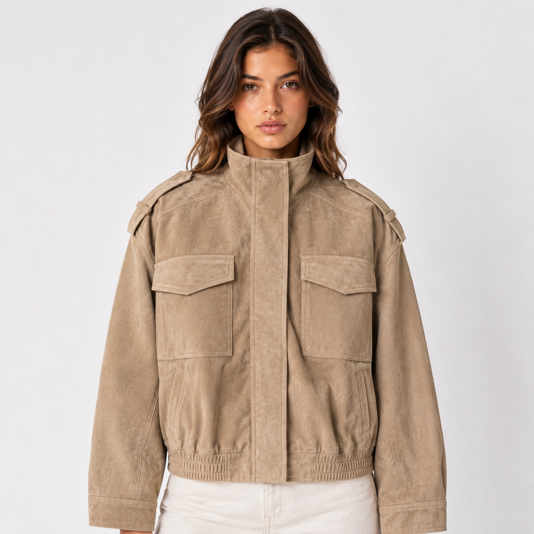 Flight | Suede Oversized Field Jacket
