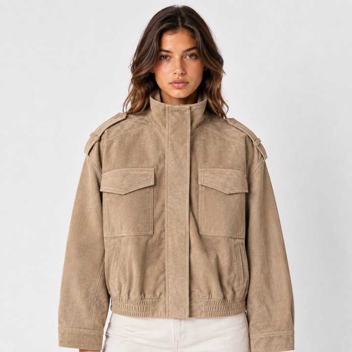 Flight | Suede Oversized Field Jacket