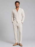 Malcolm | Men's Linen Style Shirt and Trouser Set
