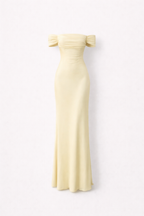 Off Shoulder Maxi Dress Elegant Floor Length Gown For Summer Events