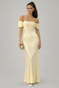 Off Shoulder Maxi Dress Elegant Floor Length Gown For Summer Events