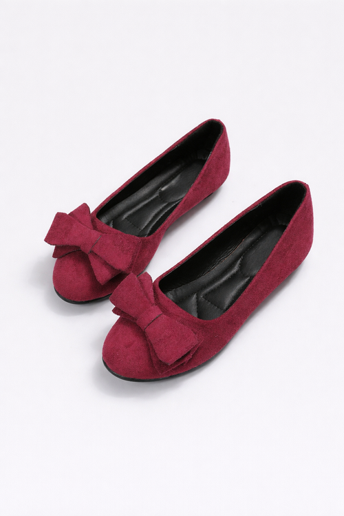 Alisha Leather Ballerinas Bow Elite