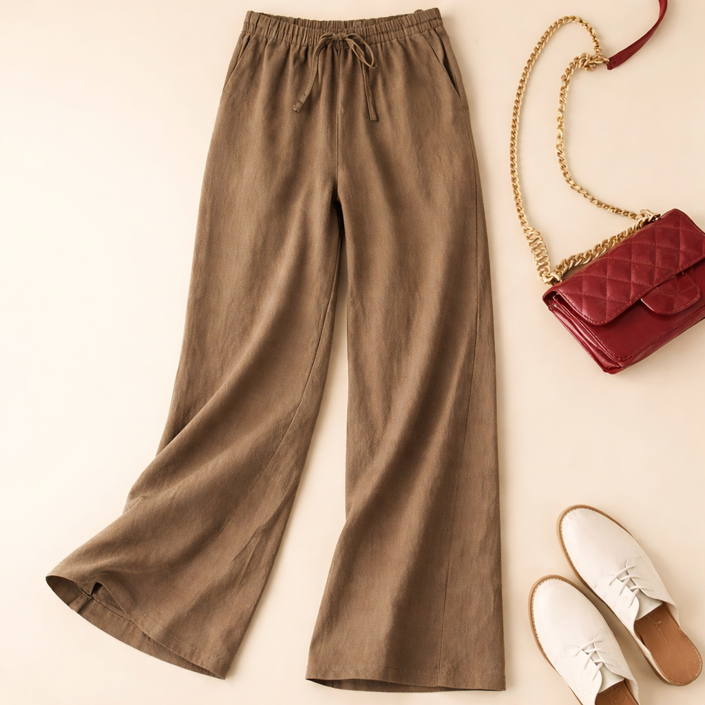 Cherry| Relaxed Drawstring Pants