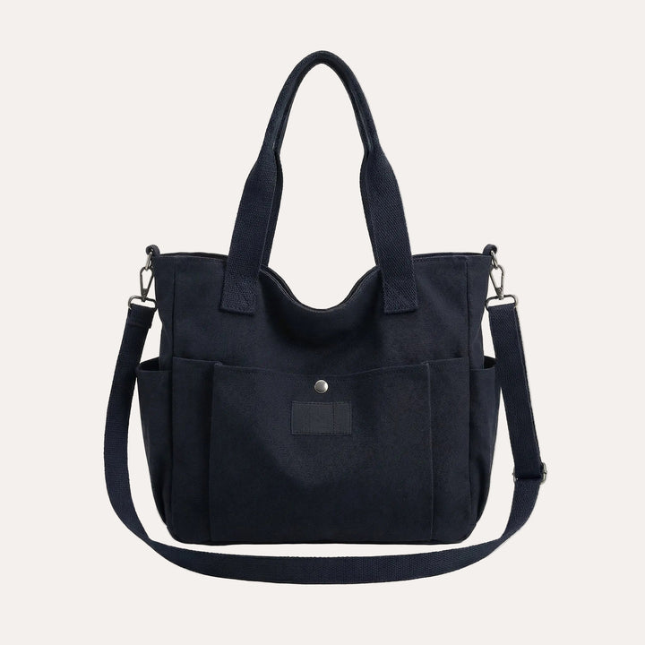 Claire Canvas Tote Bag - Structured Everyday Carry, Fits 15.6" Laptops