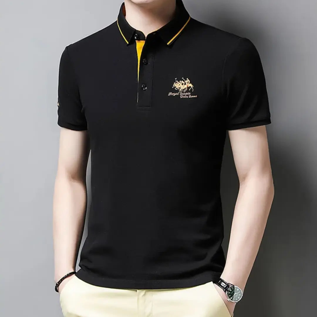 Men's Classic Polo Shirt - Timeless Breathable Pique Cotton Shirt