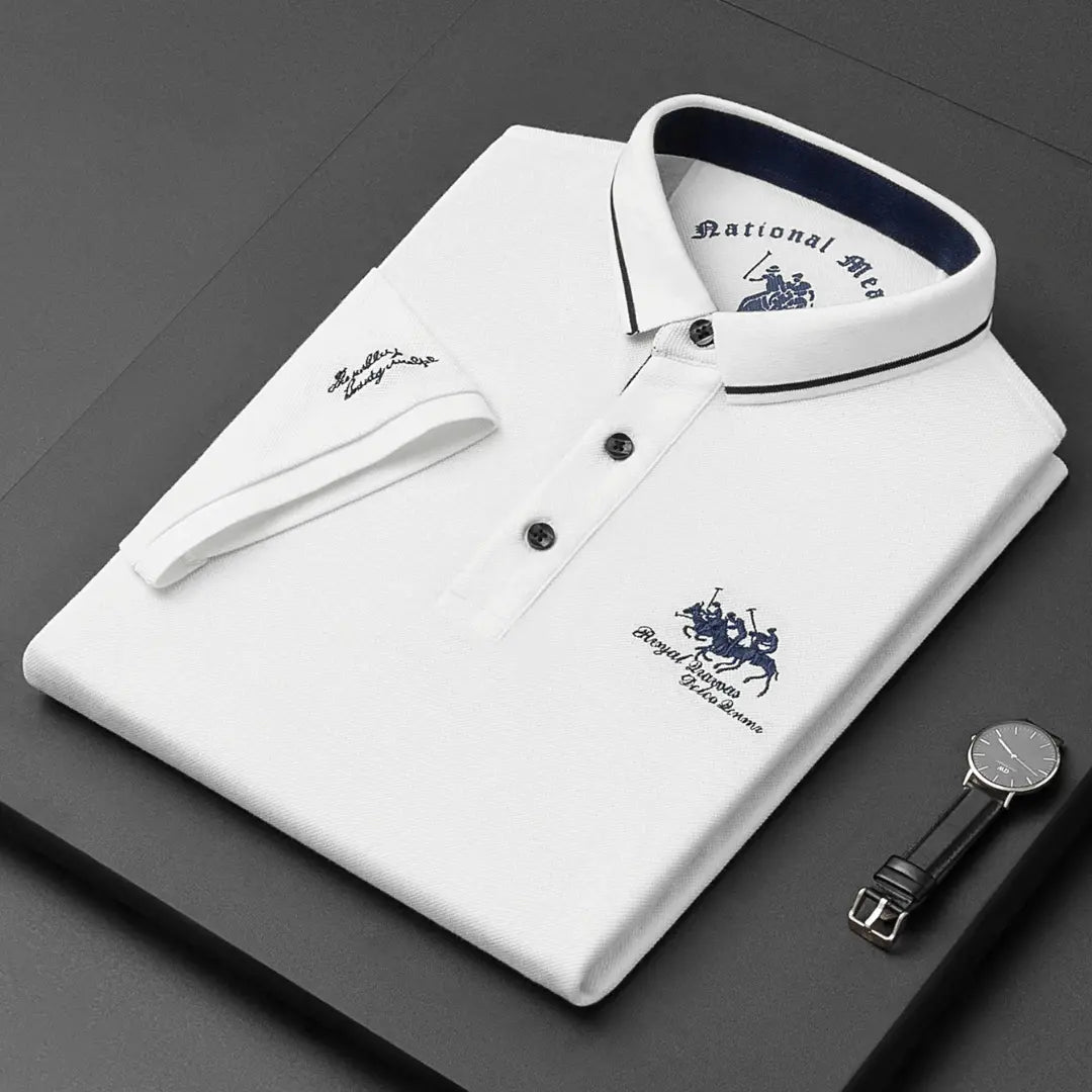 Men's Classic Polo Shirt - Timeless Breathable Pique Cotton Shirt
