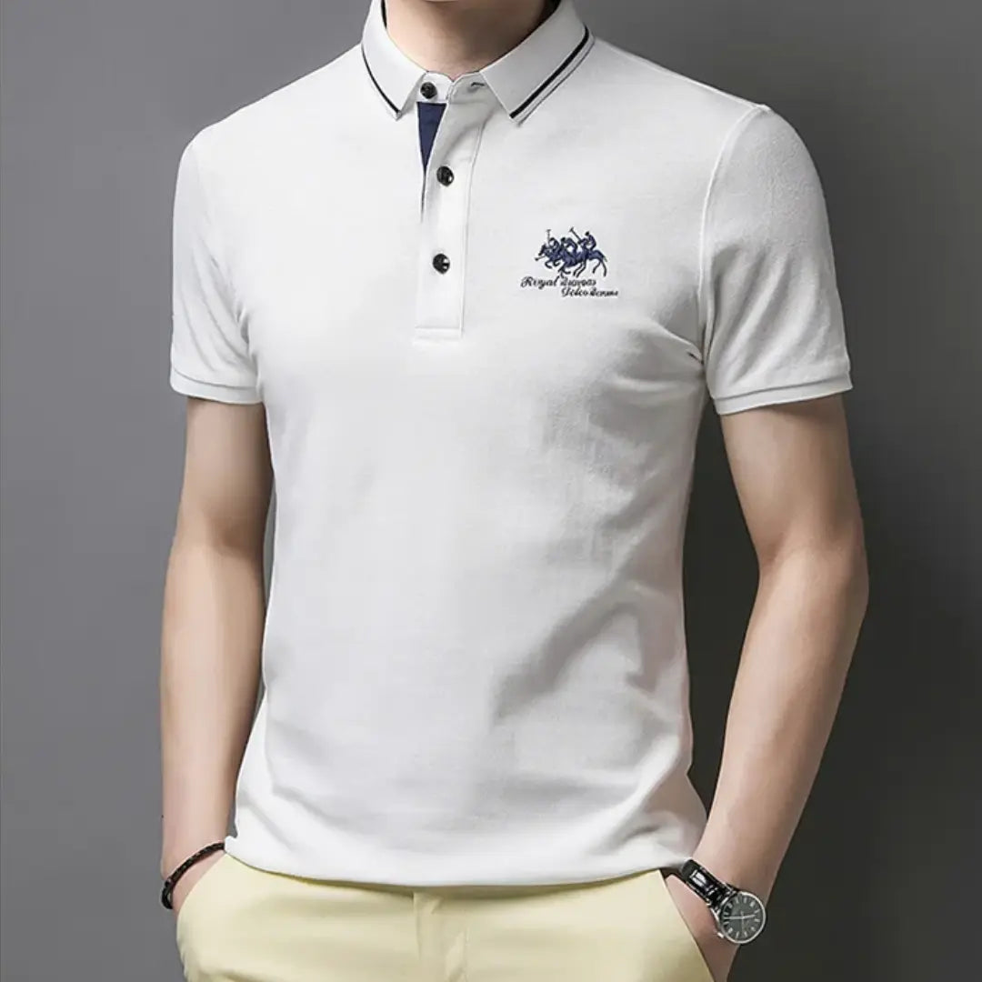 Men's Classic Polo Shirt - Timeless Breathable Pique Cotton Shirt