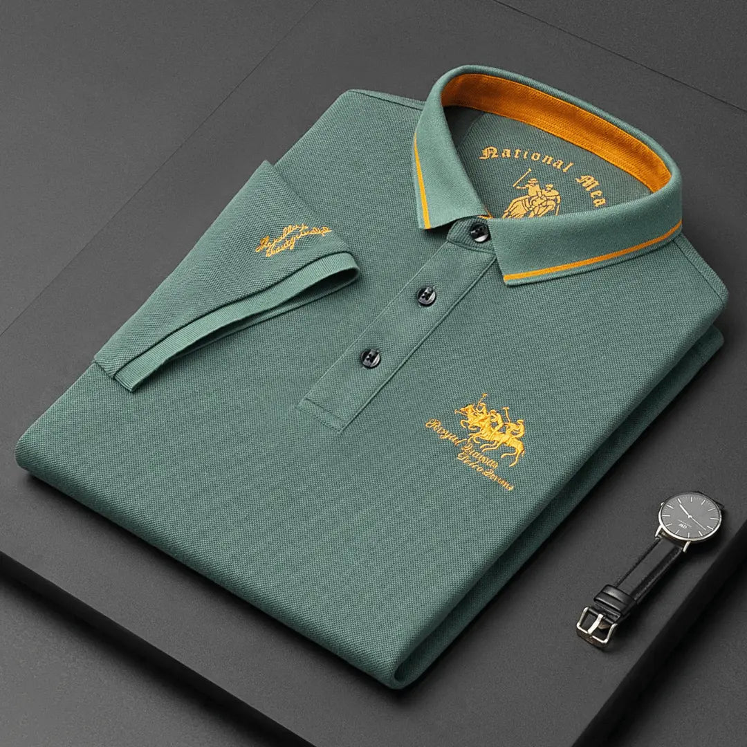 Men's Classic Polo Shirt - Timeless Breathable Pique Cotton Shirt