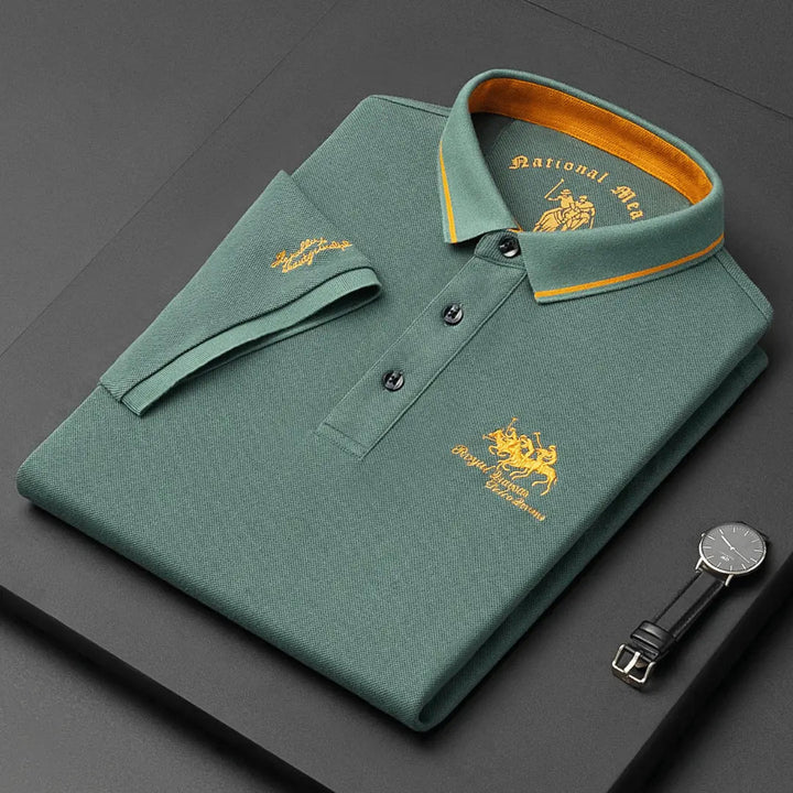 Men's Classic Polo Shirt - Timeless Breathable Pique Cotton Shirt