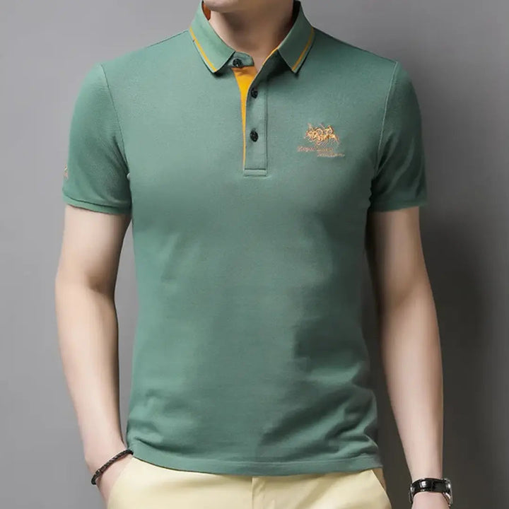 Men's Classic Polo Shirt - Timeless Breathable Pique Cotton Shirt