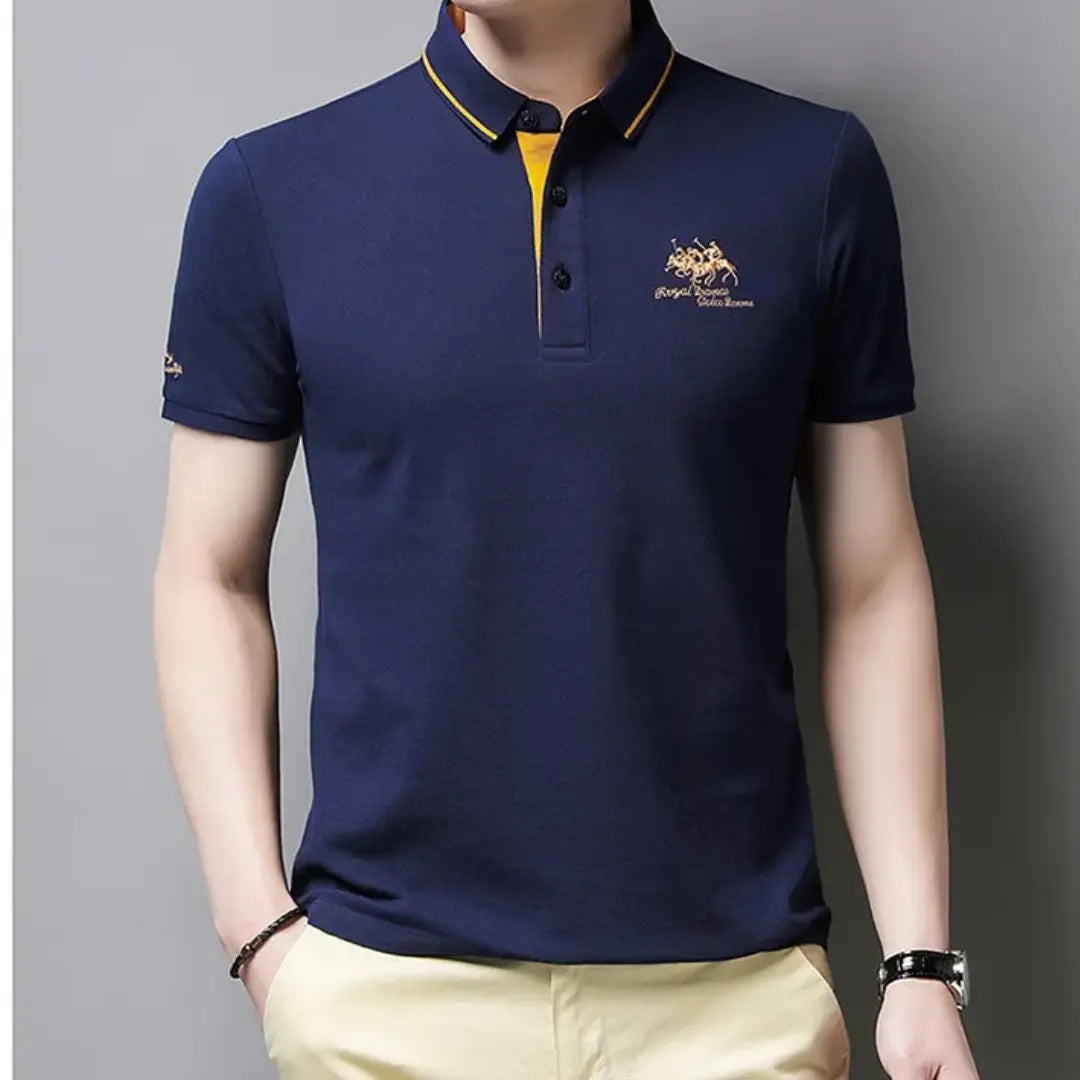 Men's Classic Polo Shirt - Timeless Breathable Pique Cotton Shirt
